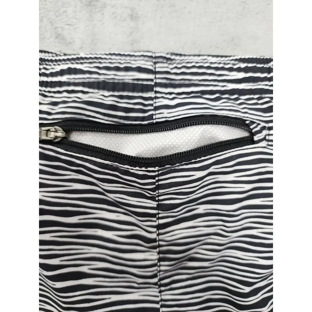 Nike Dri-FIT Equilibrium‎ Modern Tempo Running Shorts Size S Black White Lined